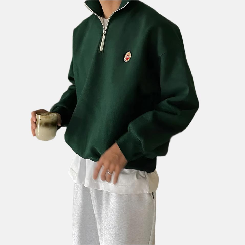 Milo Heren Sweater | Zachte Katoen-Polyester Mix, Casual 3
