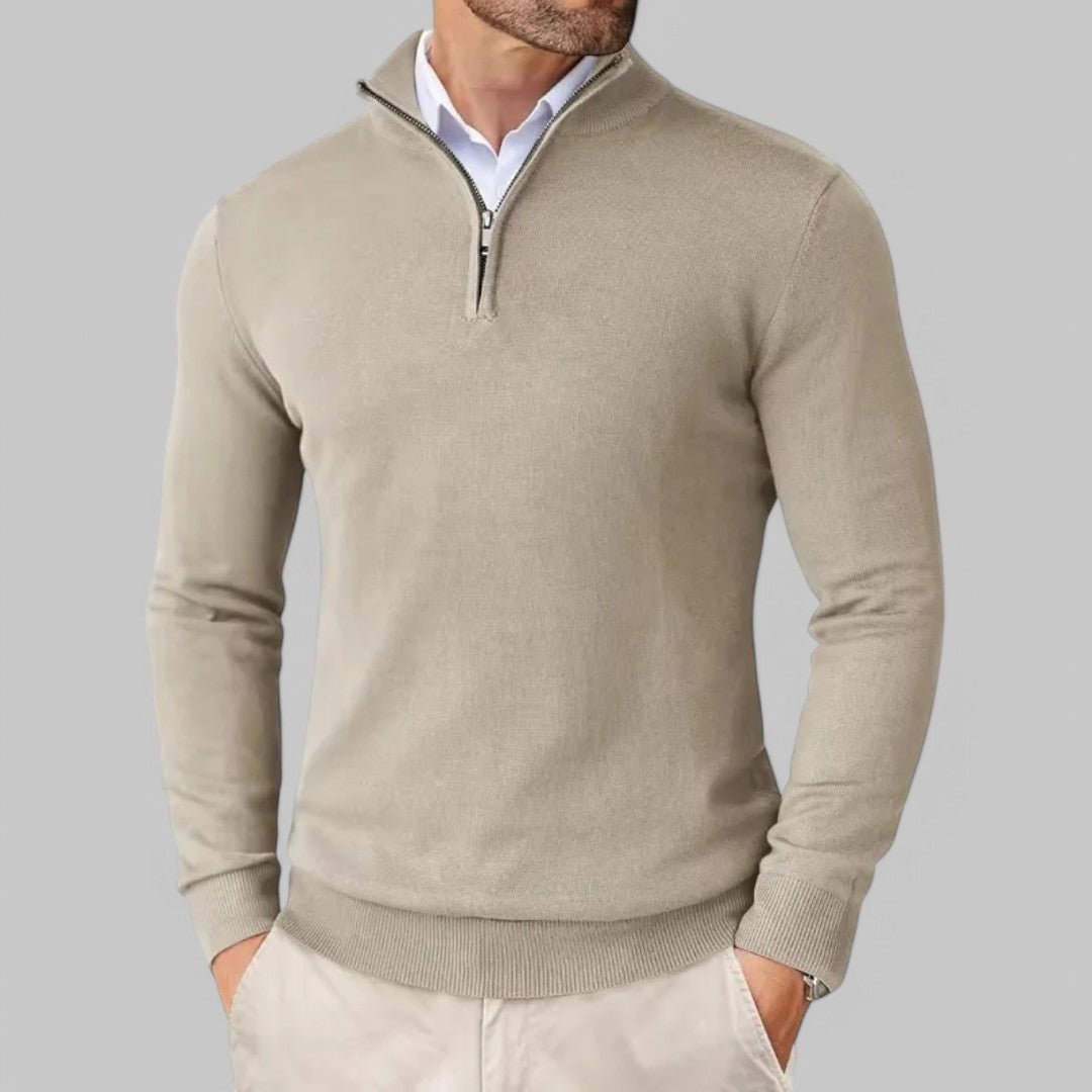 Mattia | Comoda Maglione con mezza zip