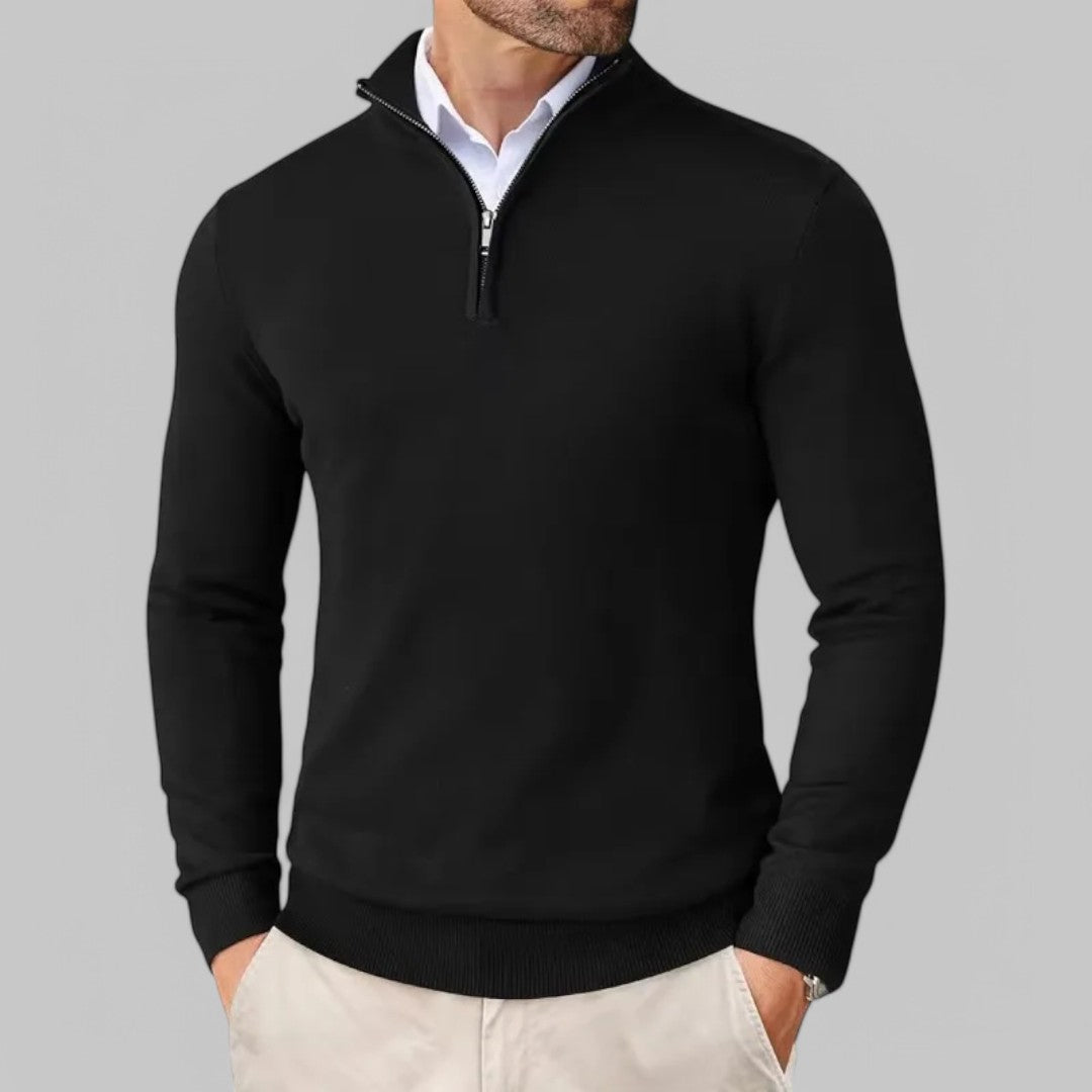 Mattia | Comoda Maglione con mezza zip