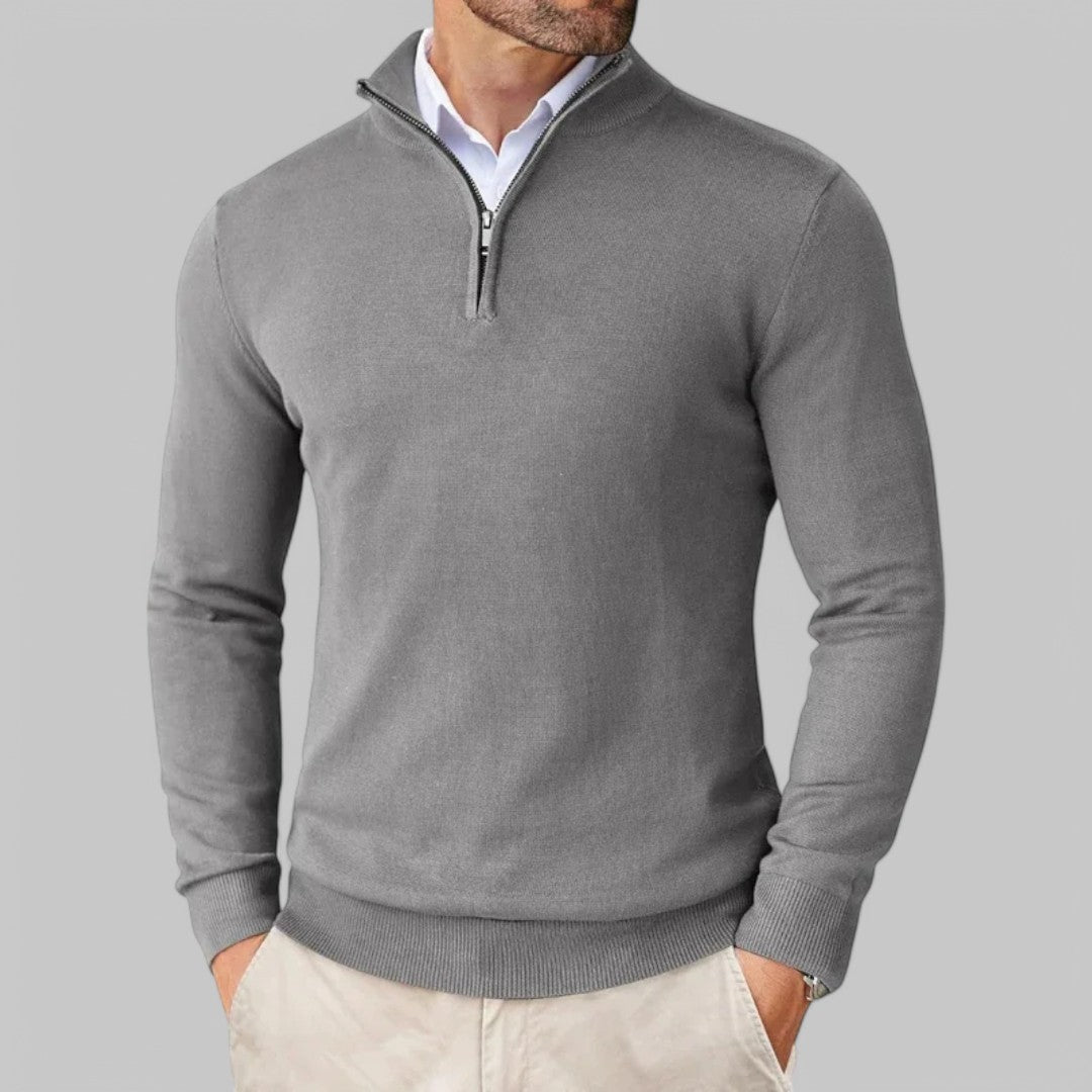 Mattia | Comoda Maglione con mezza zip