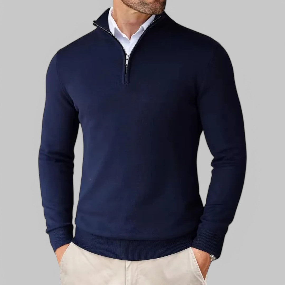 Mattia | Comoda Maglione con mezza zip