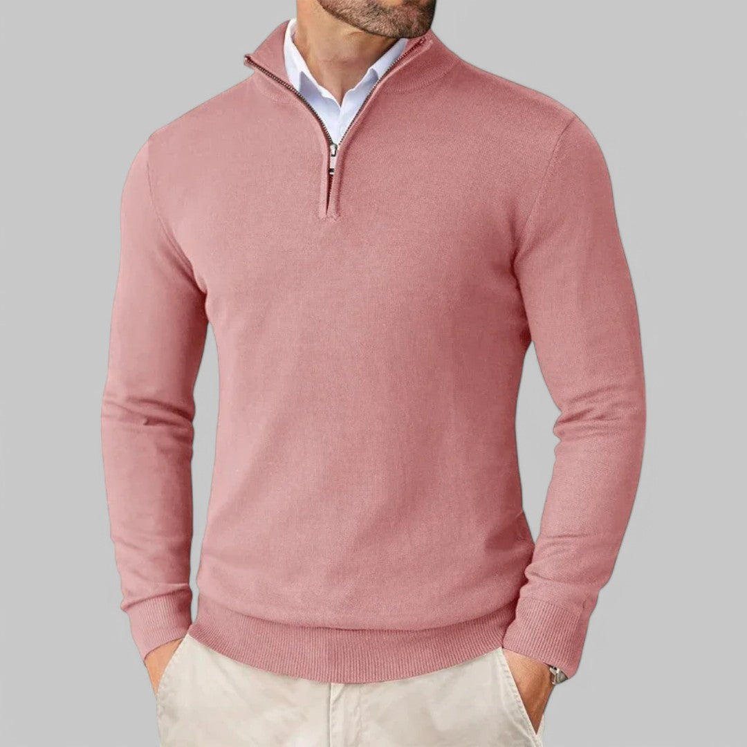 Mattia | Comoda Maglione con mezza zip