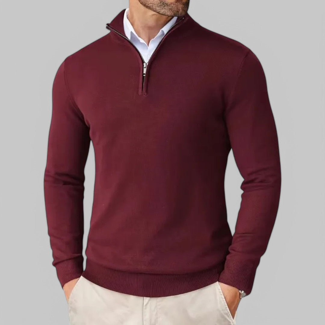 Mattia | Comoda Maglione con mezza zip