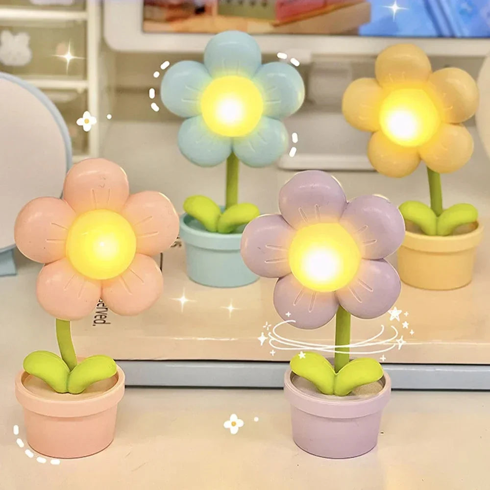 Tafellamp Bloemenvorm Miniatur met Dimbare Gloed