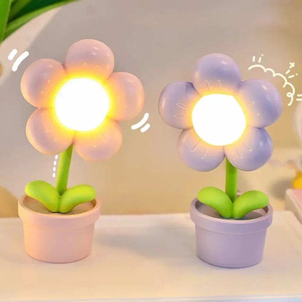Tafellamp Bloemenvorm Miniatur met Dimbare Gloed