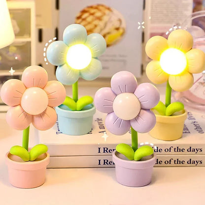 Tafellamp Bloemenvorm Miniatur met Dimbare Gloed