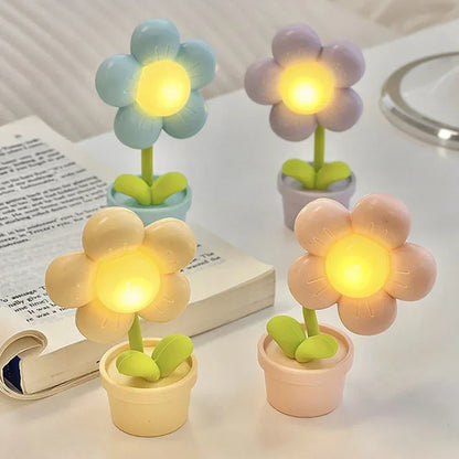 Tafellamp Bloemenvorm Miniatur met Dimbare Gloed