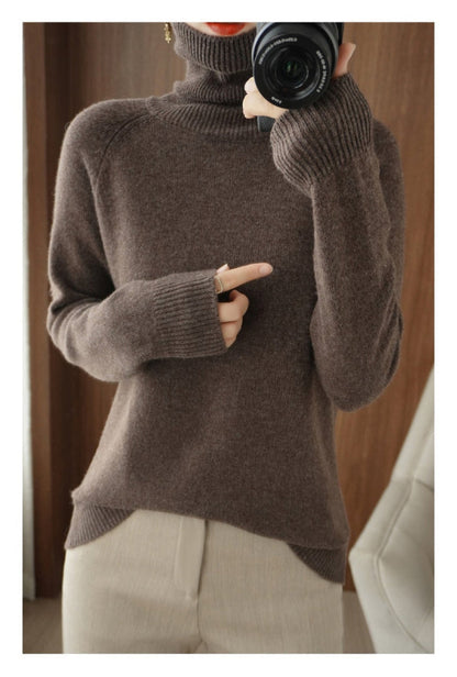 Prisca | Elegante maglione a collo alto