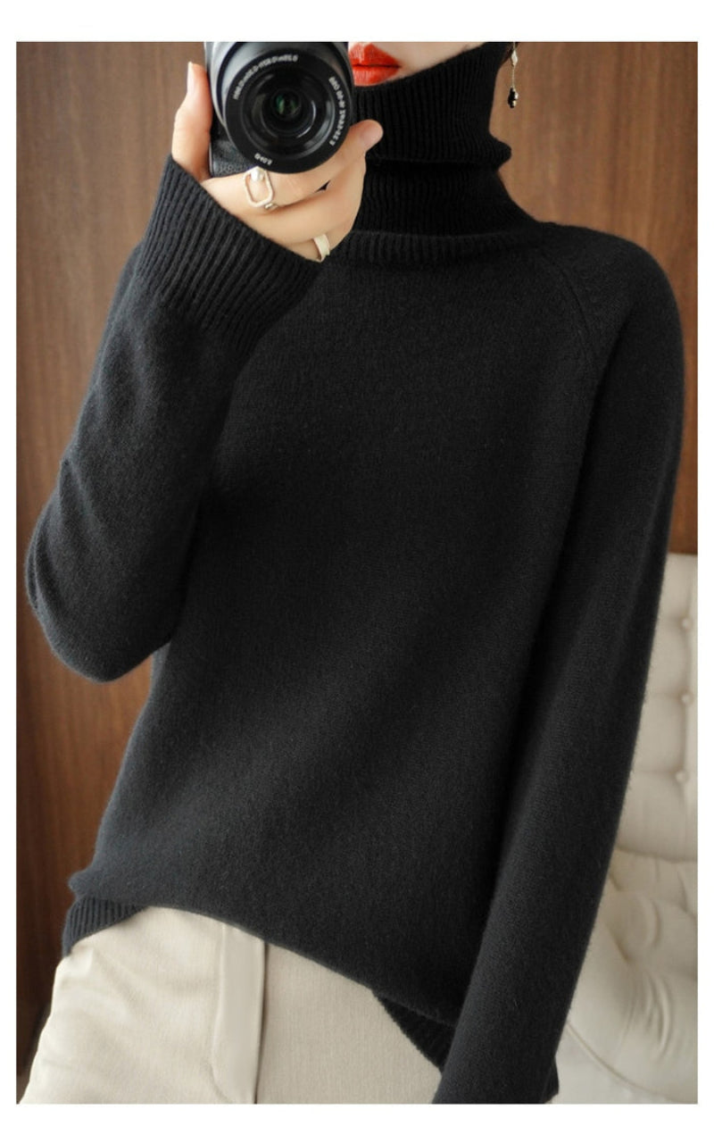 Prisca | Elegante maglione a collo alto