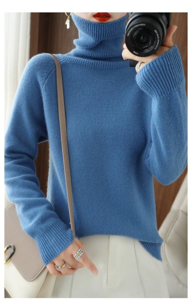 Prisca | Elegante maglione a collo alto