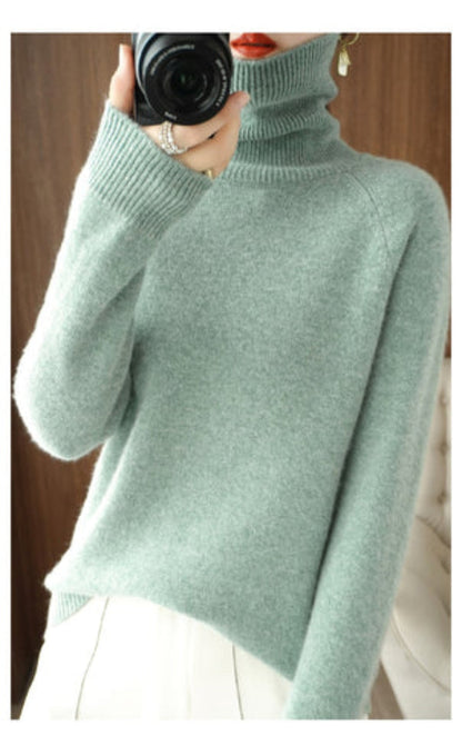 Prisca | Elegante maglione a collo alto