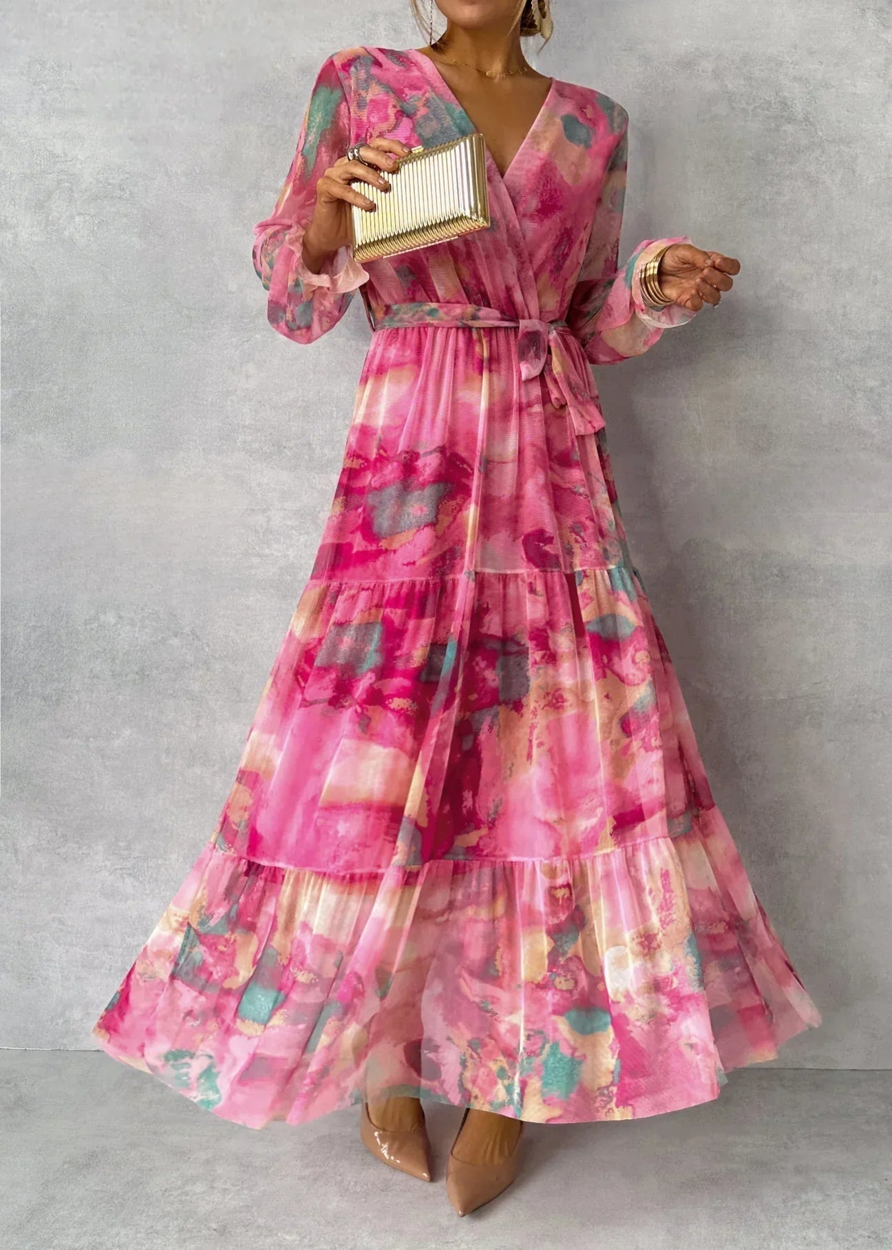 Mirella | Zachte damesjurk met bloemenprint 2