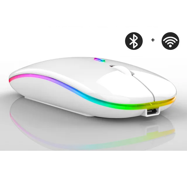 Bluetooth Muis Draadloos Oplaadbaar met LED Verlichting