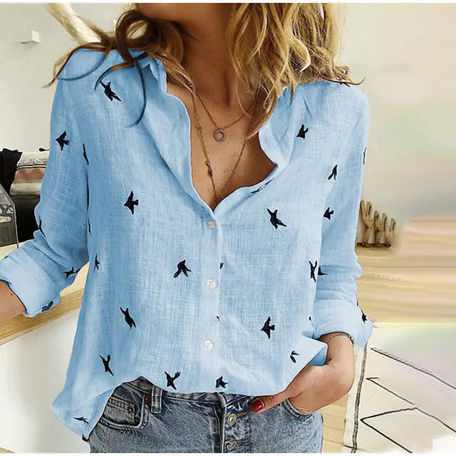 Elegante Dames Blouse met Mooie Snit - Mode Vibes