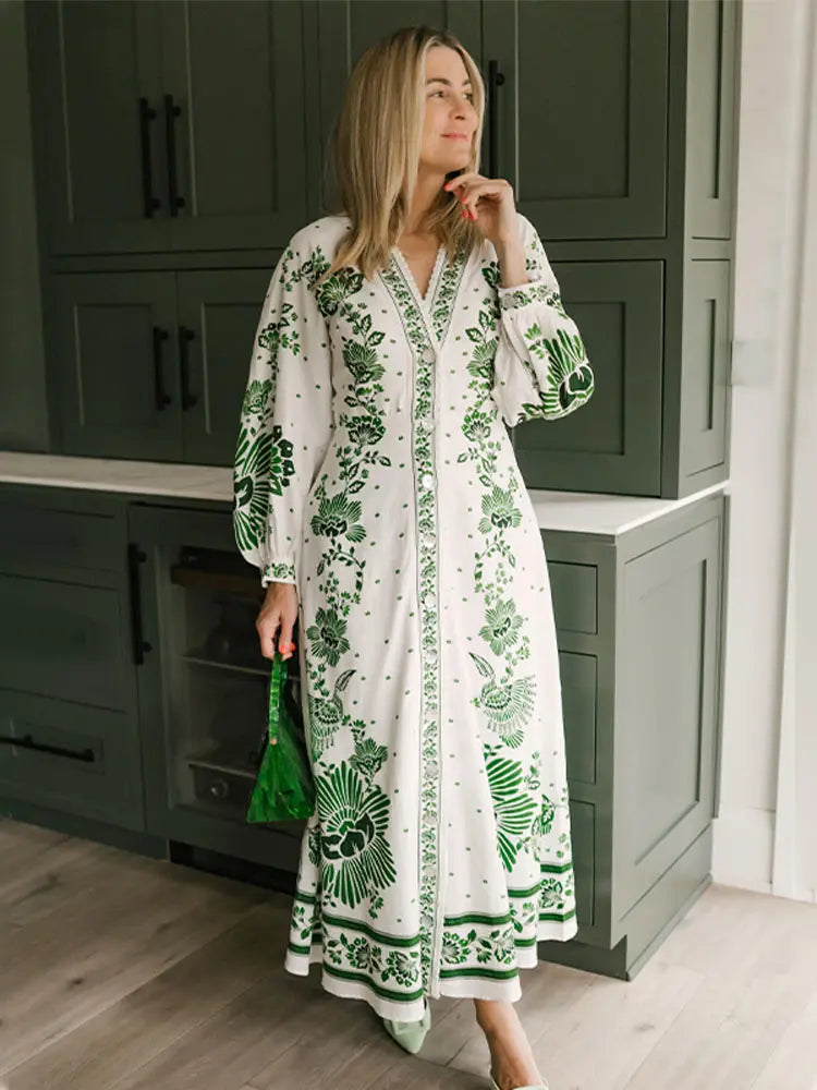 Elegante Lange Maxi Jurk van Vogue Elegance