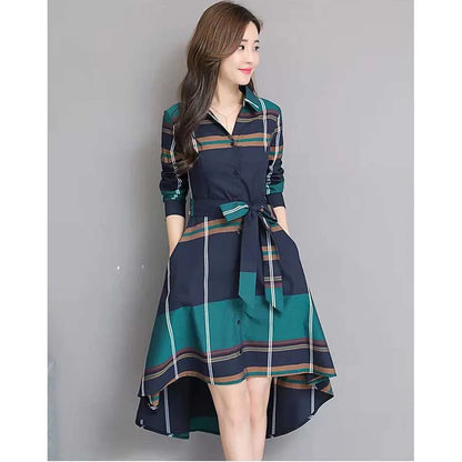 Midi Jurk Vrouwen Kleding  van Fashion Lapel