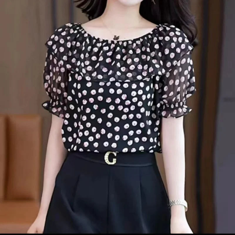Nieuwe Fashion Korean Fashion Chiffon Blouse