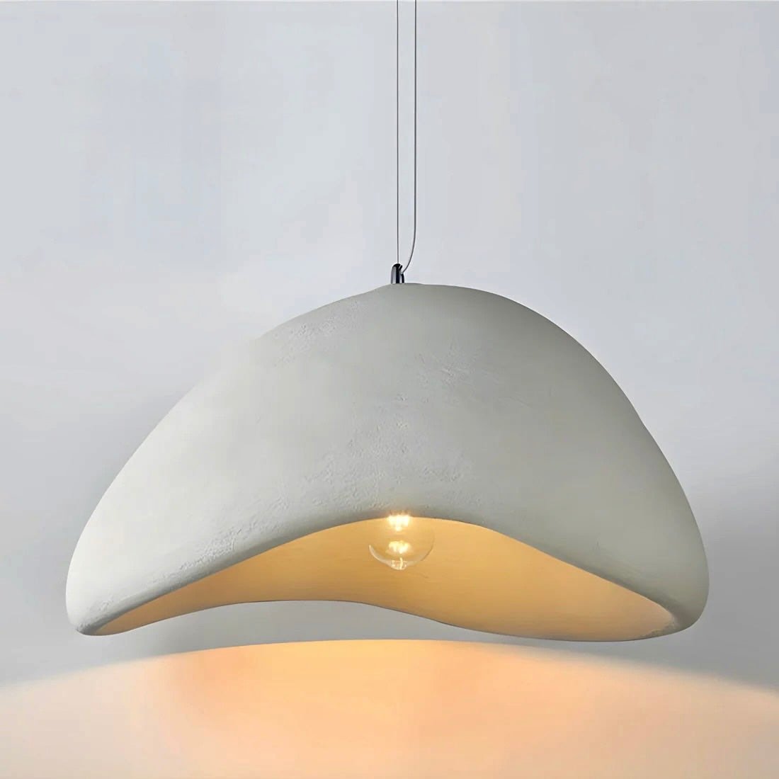 Design hanglamp wabi-sabi stijl zachte organische vorm