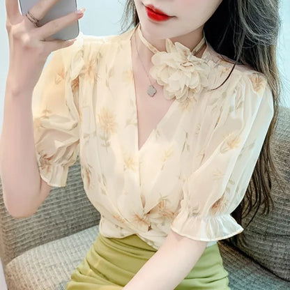 Stijlvolle Zomerse Bloemenblouse voor Dames