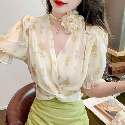 Stijlvolle Zomerse Bloemenblouse voor Dames