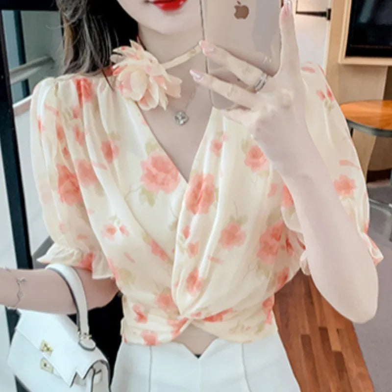 Stijlvolle Zomerse Bloemenblouse voor Dames