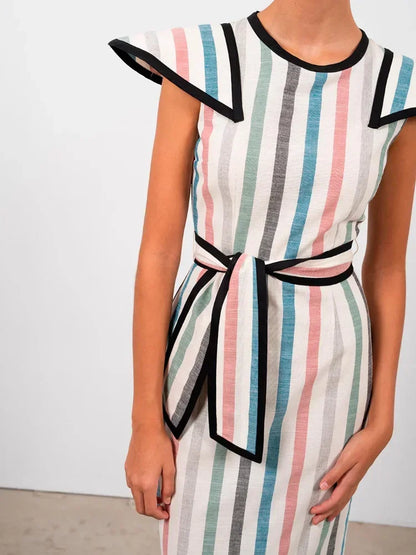 Fashionable Midi Jurk Met Multicolored van Elegant Wear