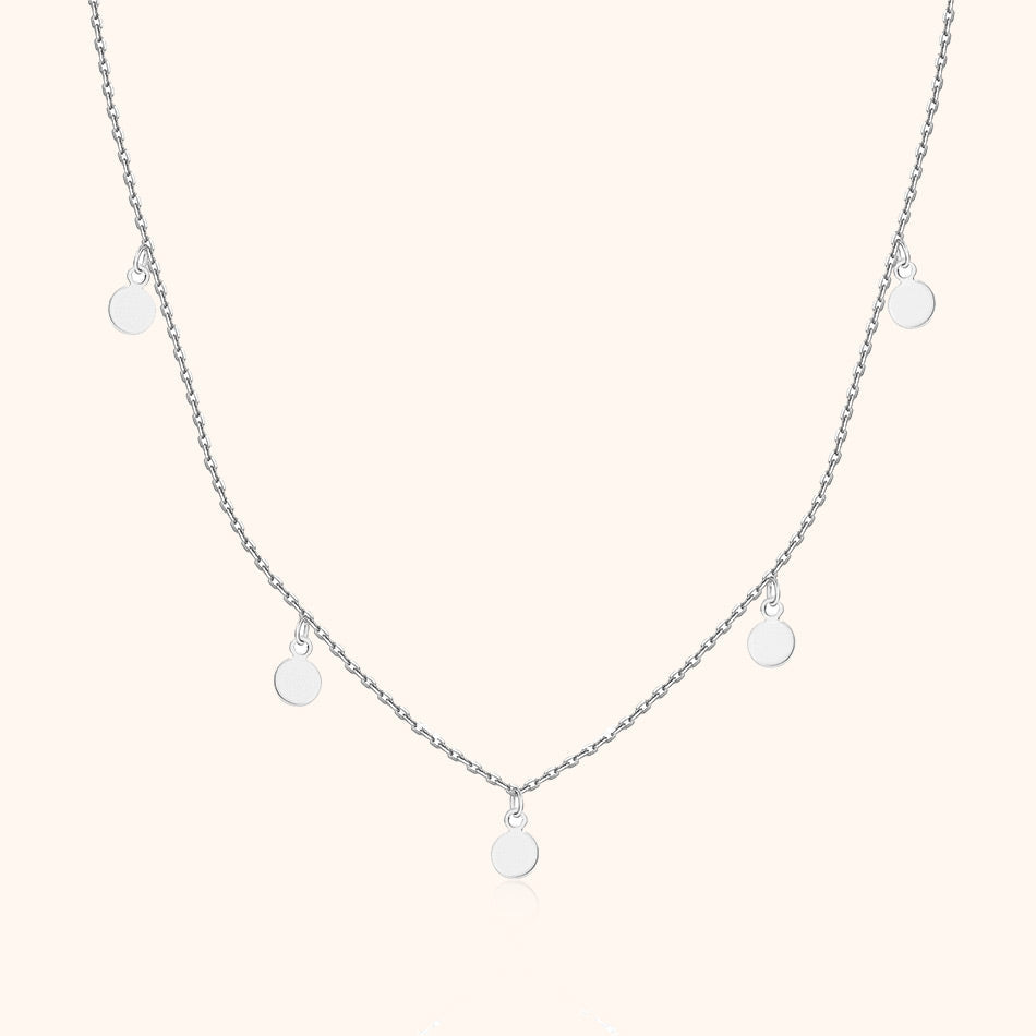 Kleine Halsketting Cirkels Zilver Aylin