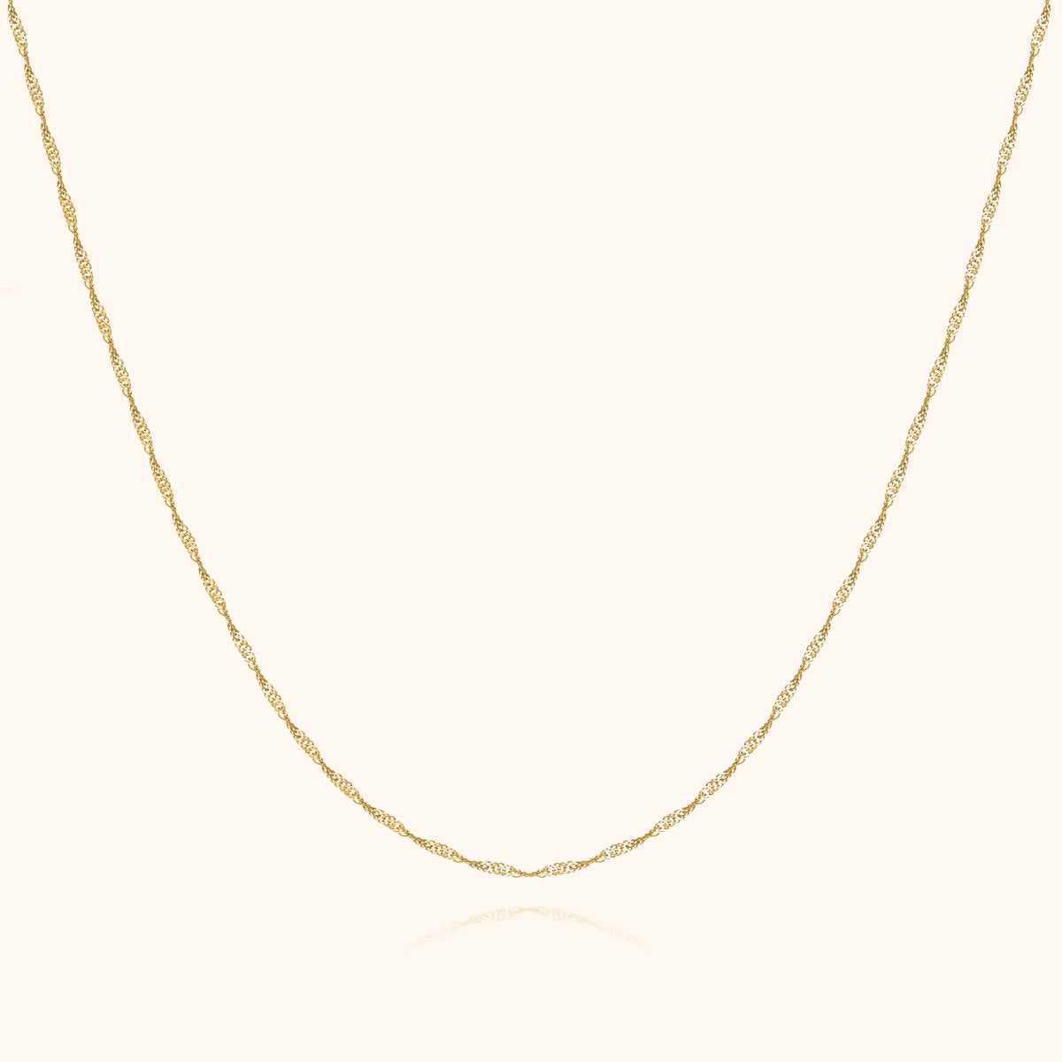 Elegante Golvende Halsketting Zilver voor Vrouw - Mode Vibes