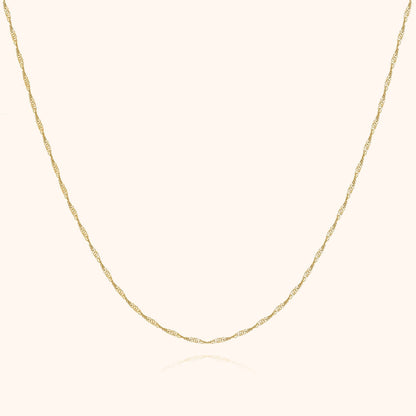 Elegante Golvende Halsketting Zilver voor Vrouw - Mode Vibes
