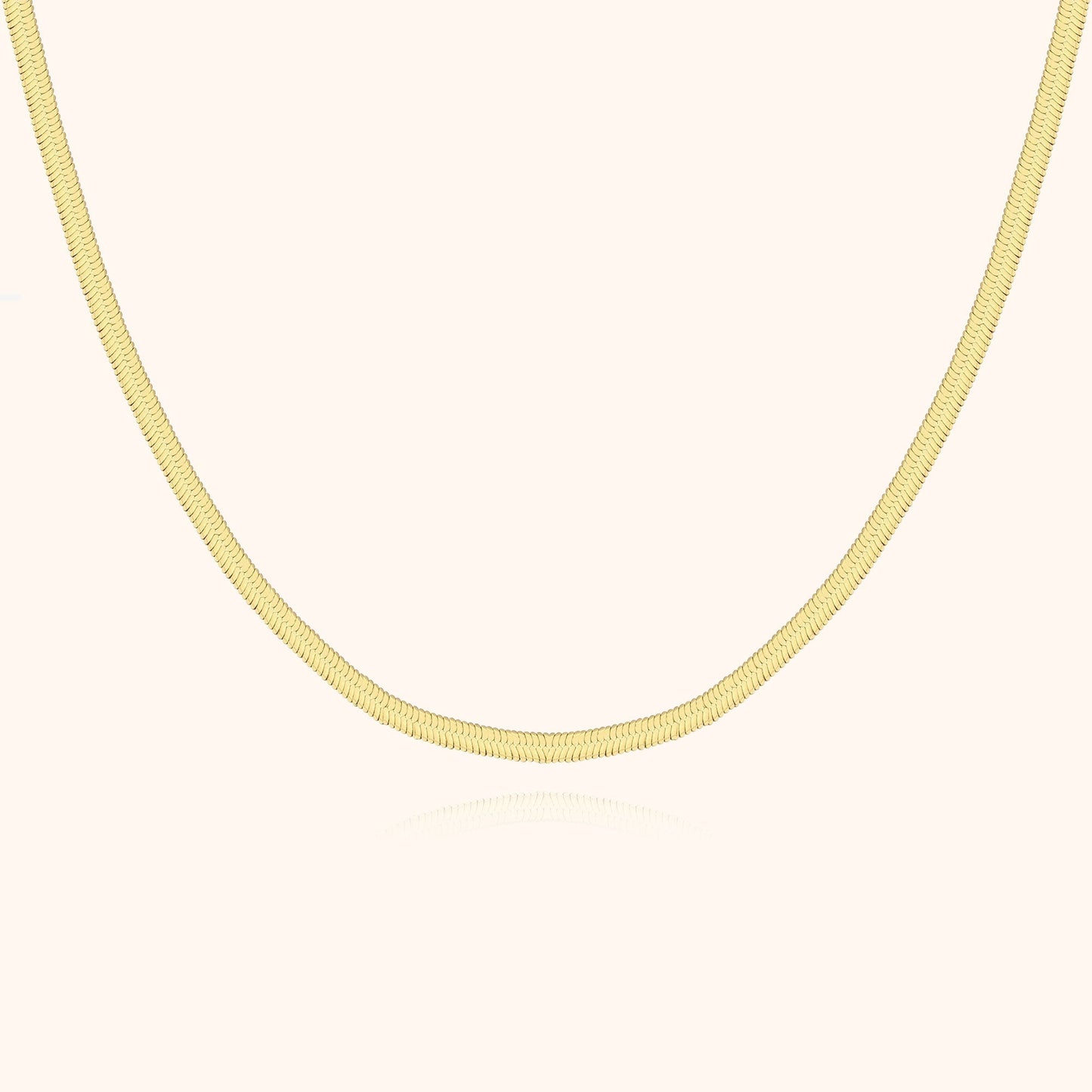 Ketting Platte Zilveren Halsketting Stijlvol - Mode Vibes