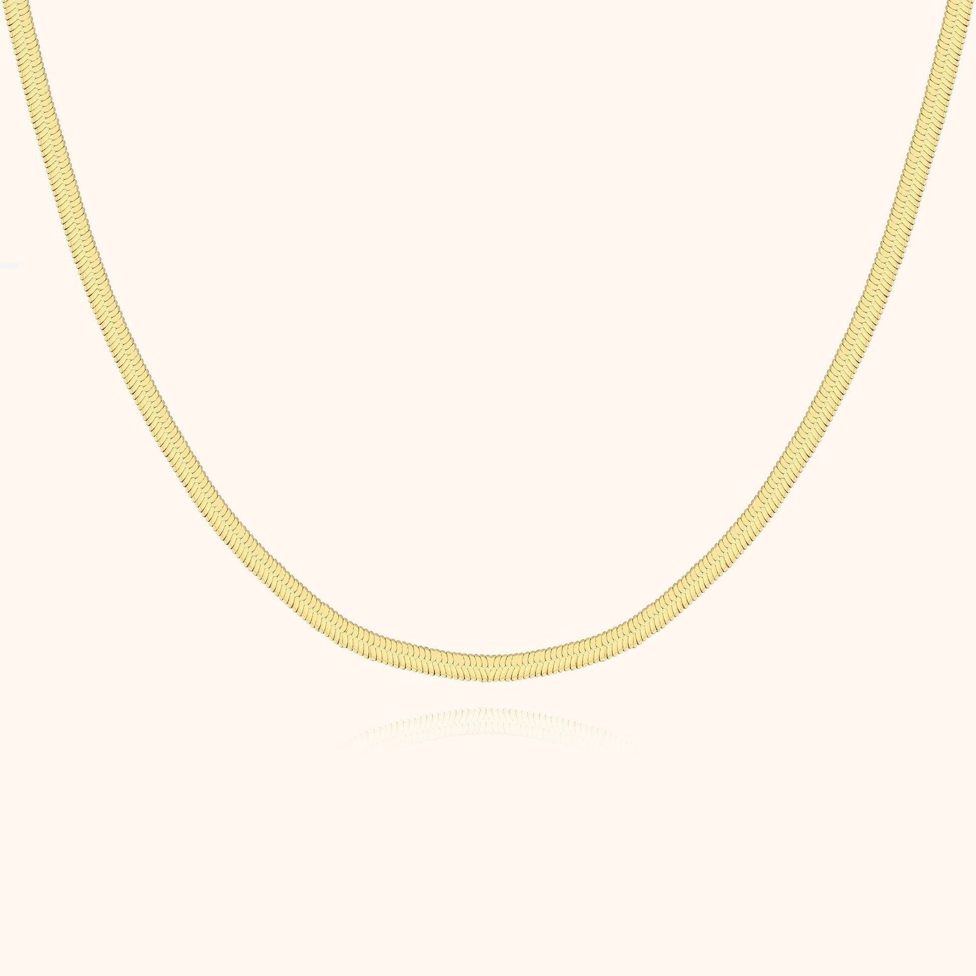 Ketting Platte Zilveren Halsketting Stijlvol - Mode Vibes