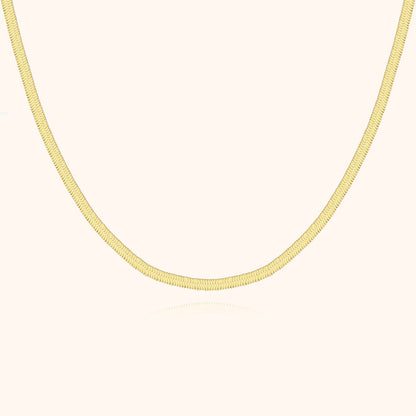Ketting Platte Zilveren Halsketting Stijlvol - Mode Vibes