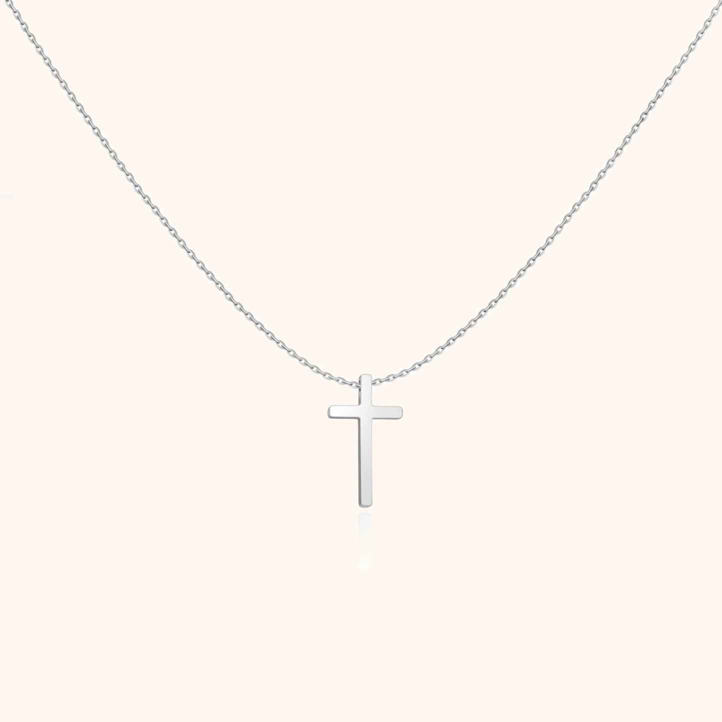 Kruishanger Zilveren Ketting Isabella Stijl