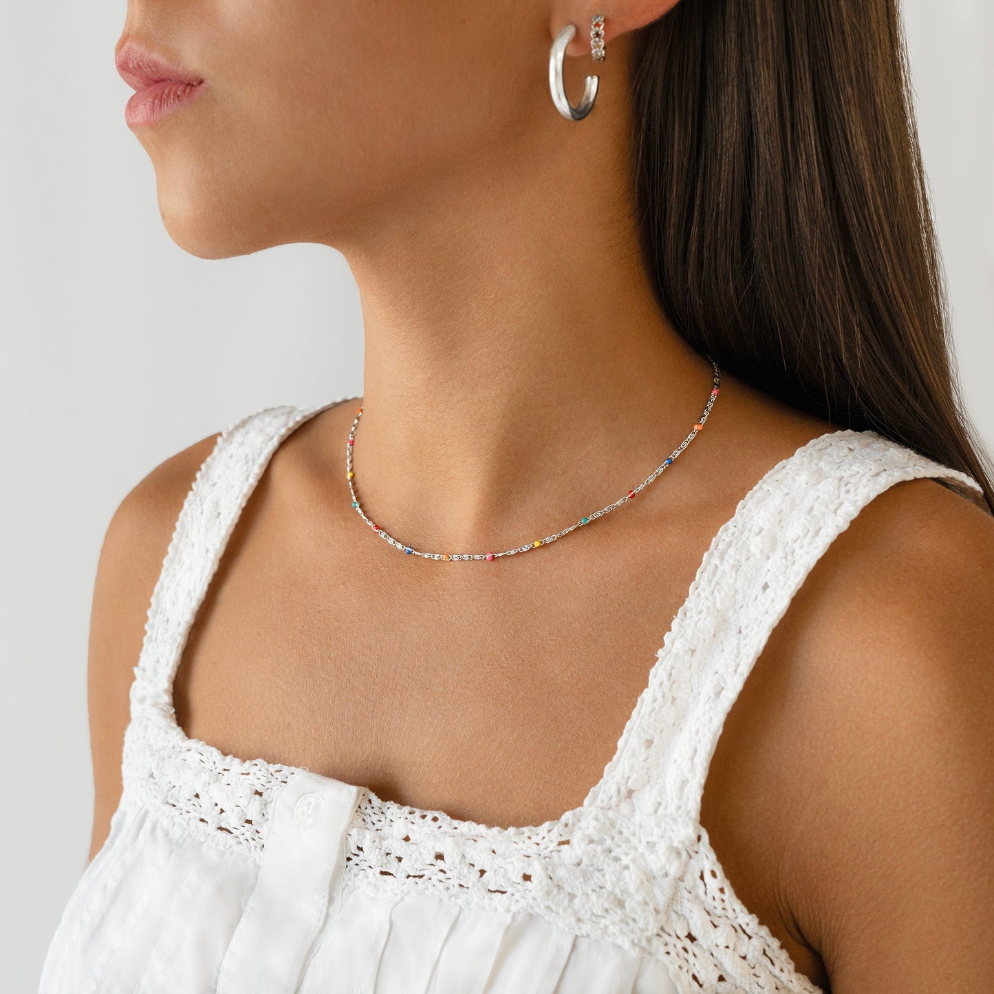 Oorstekers Halfrond Zilver Elodie