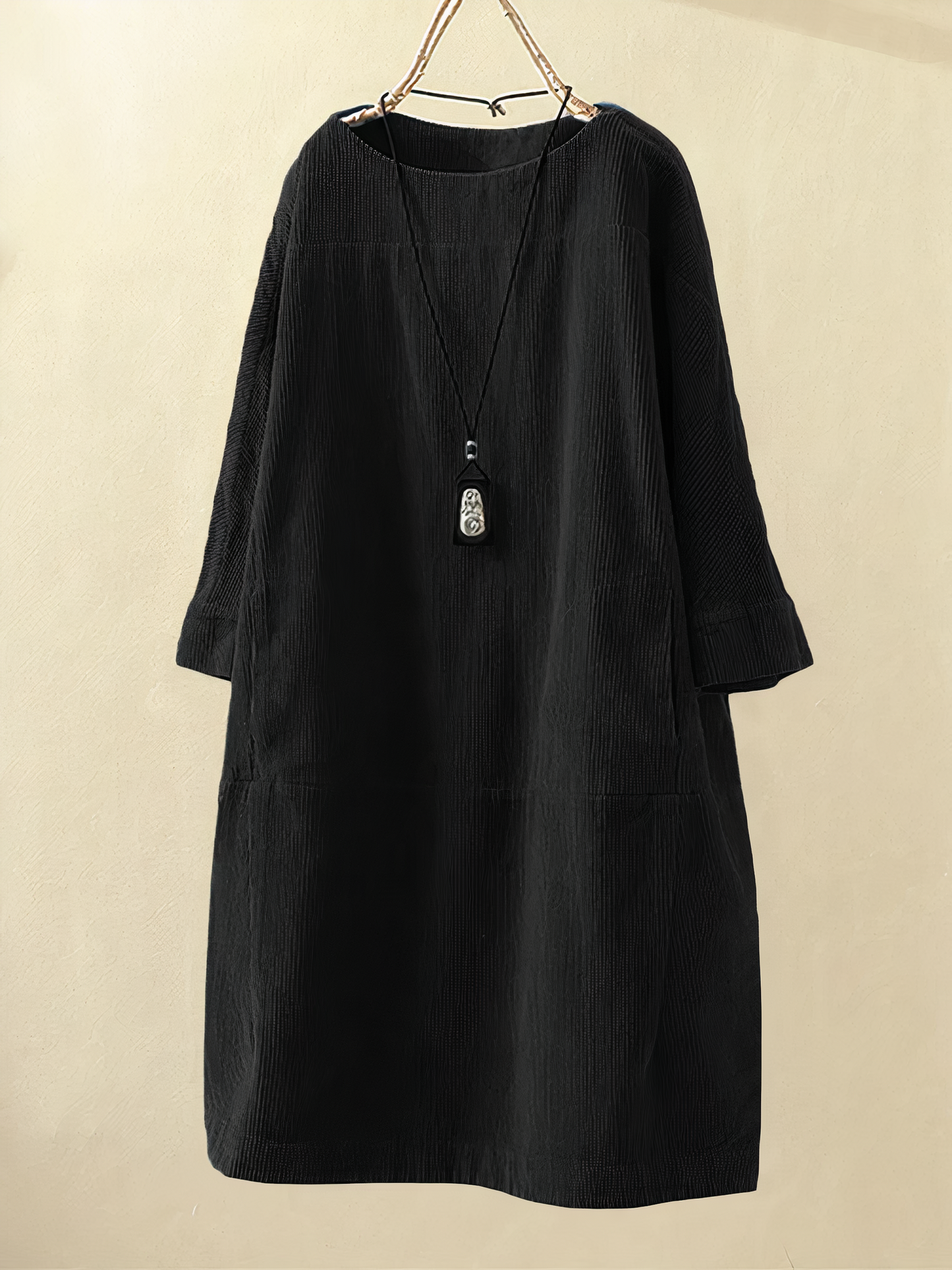 Nancy - A-lijn corduroy jurk