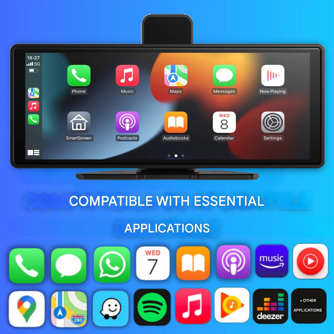 Draadloze CarPlay en Android Auto Scherm voor Auto