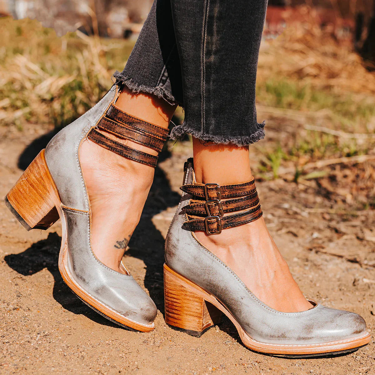 Neda – Stijlvolle Pumps Met Enkelbandje Voor Dames
