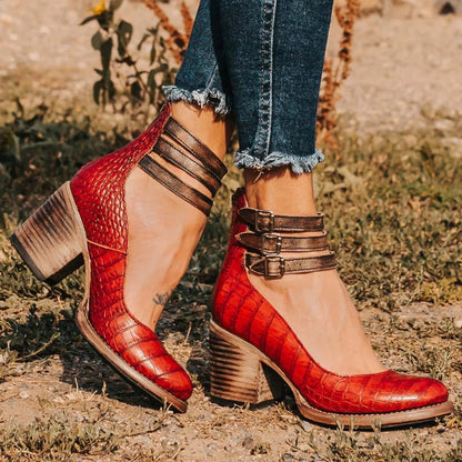 Neda – Stijlvolle Pumps Met Enkelbandje Voor Dames
