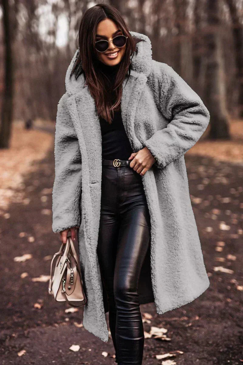 Teddyjas Lange Warme Trendy Winterjas