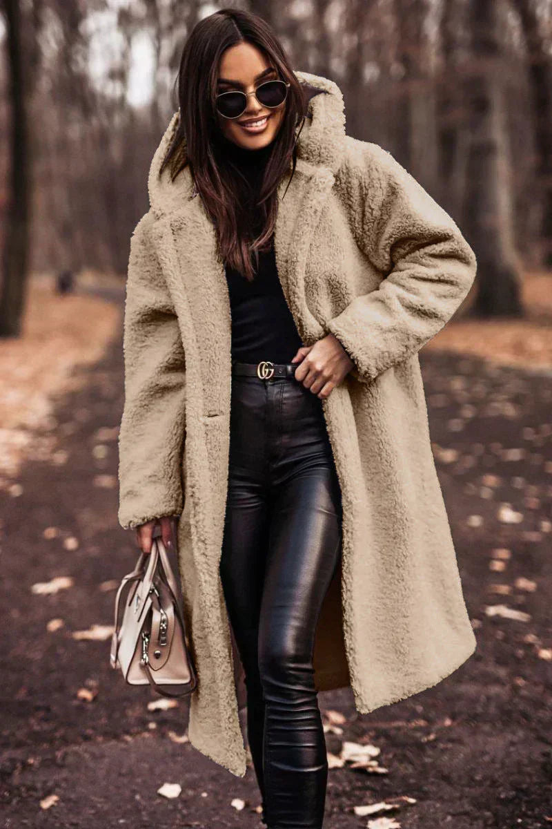 Teddyjas Lange Warme Trendy Winterjas - Mode Vibes
