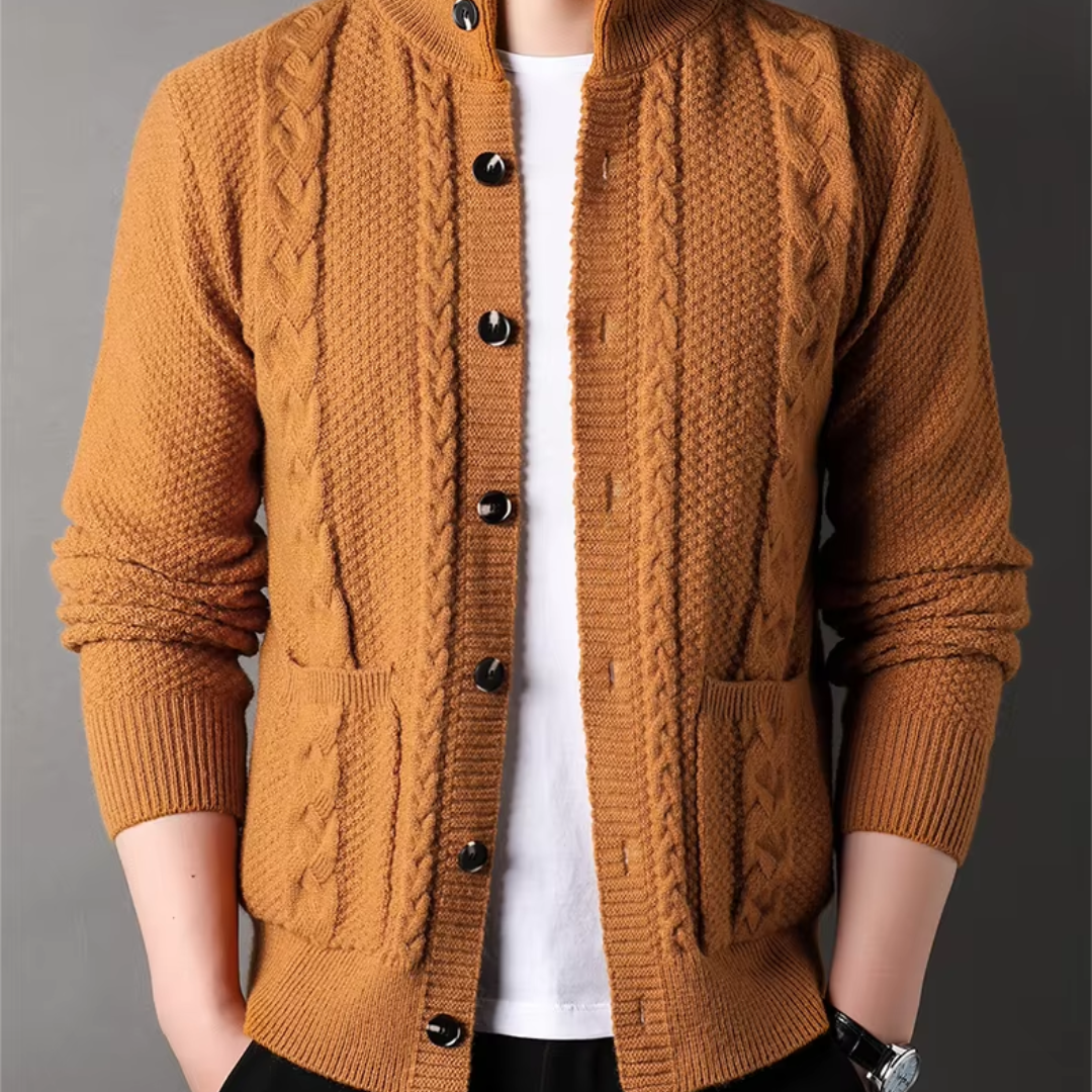 Stijlvol Gebreid Herenvest Raf Design