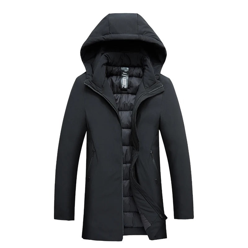 Giel™ Slim Fit Heren Winterjas met Afneembare Capuchon
