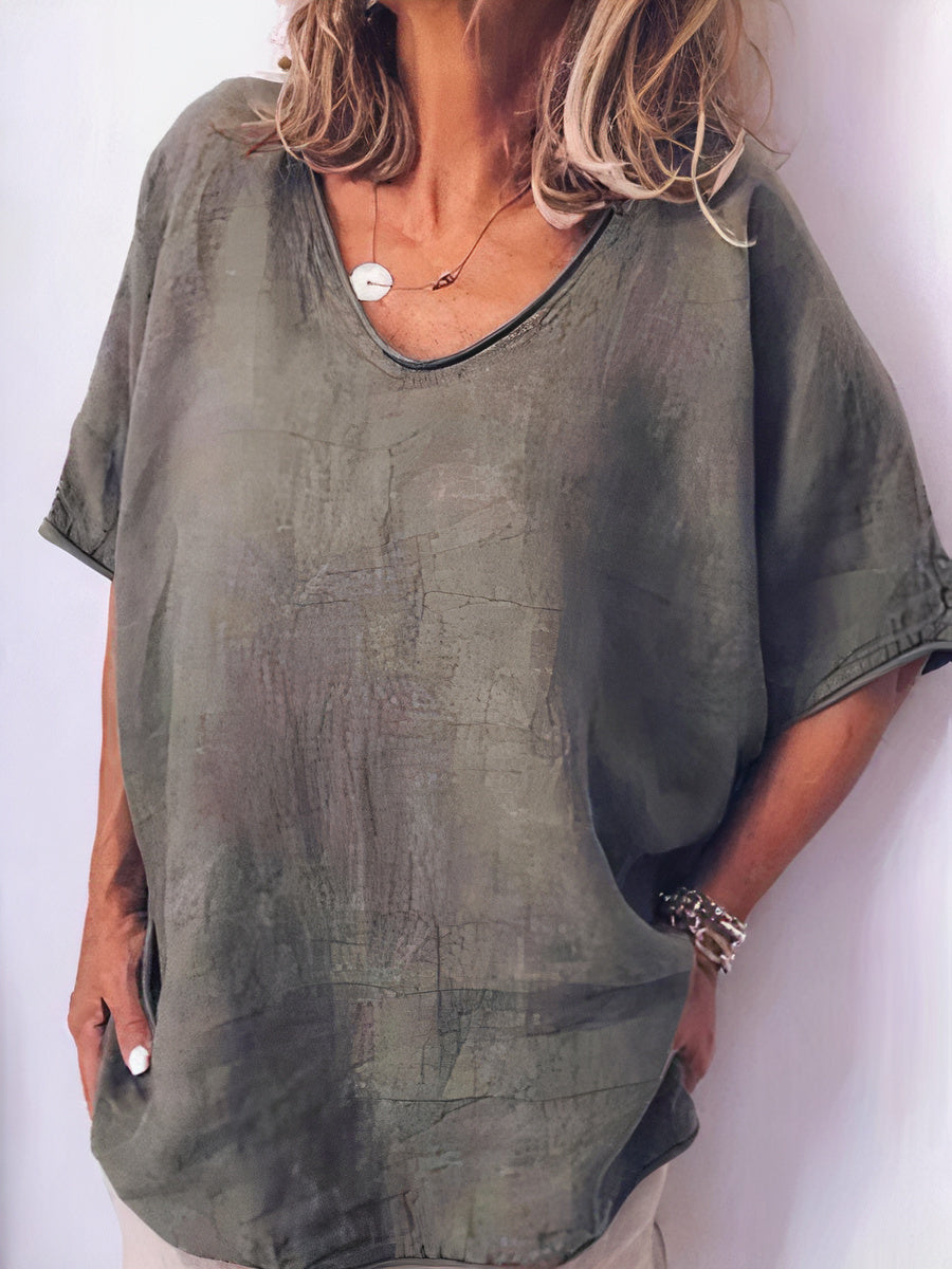 Nuria - Oversized Linnen T-shirt voor Dames
