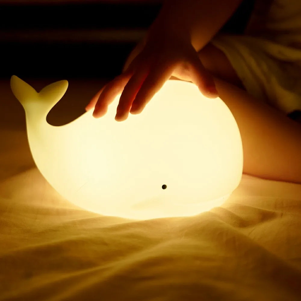 Kinder Nachtlamp Walvis met Zacht Licht