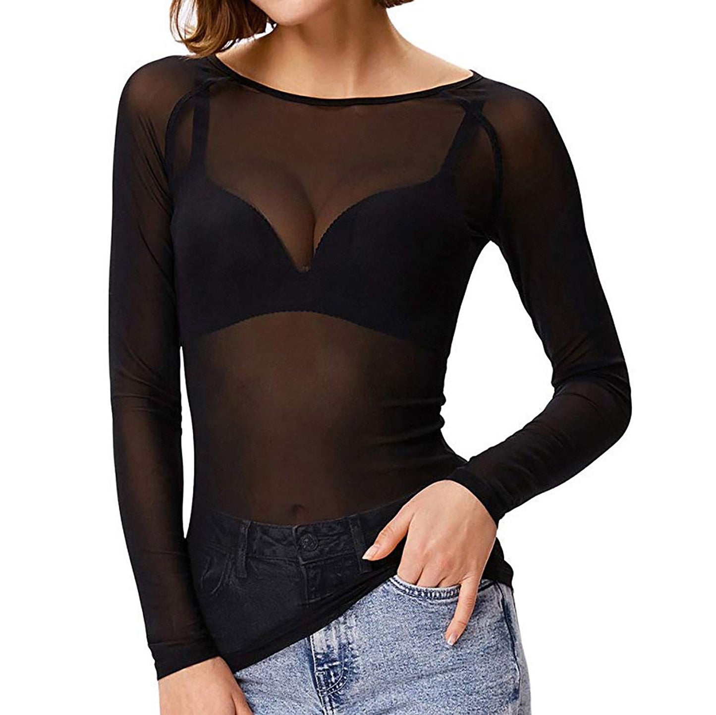 Nadine | Elegante top in rete per uscire