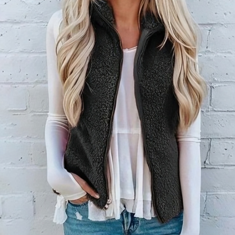 Nadine | Gilet comodo con cerniera