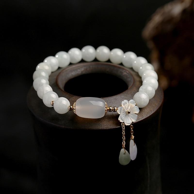 Jade Armband Serenity Ayana Met Zilveren Slotje - Mode Vibes