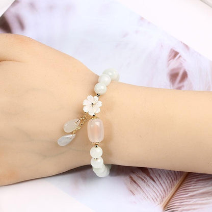 Jade Armband Serenity Ayana Met Zilveren Slotje