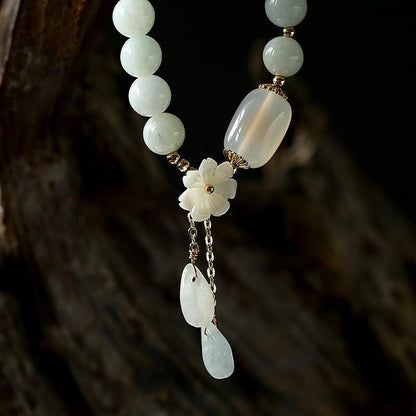 Jade Armband Serenity Ayana Met Zilveren Slotje