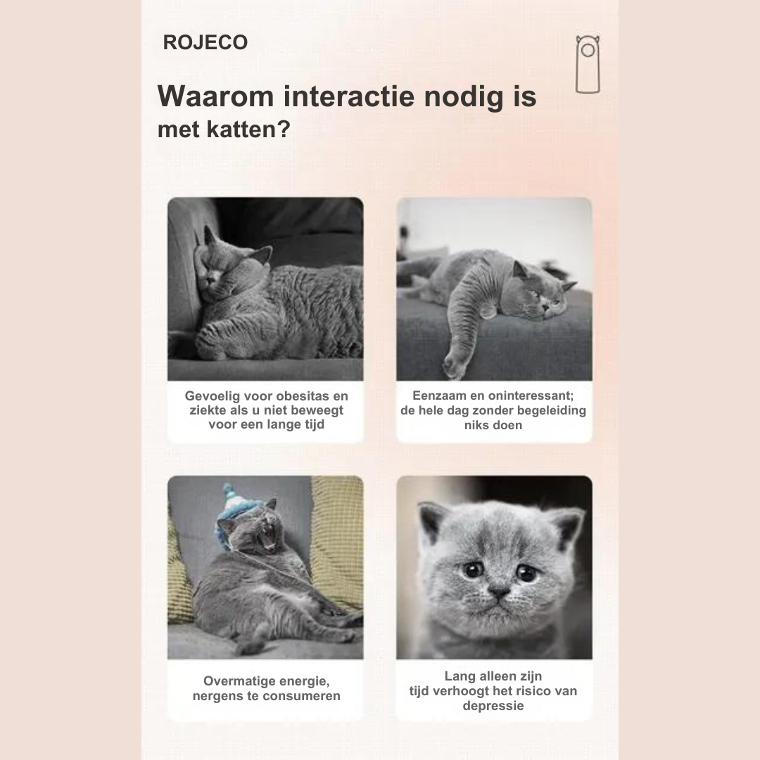Laser Kattenspeelgoed Interactief met Lichtbundel